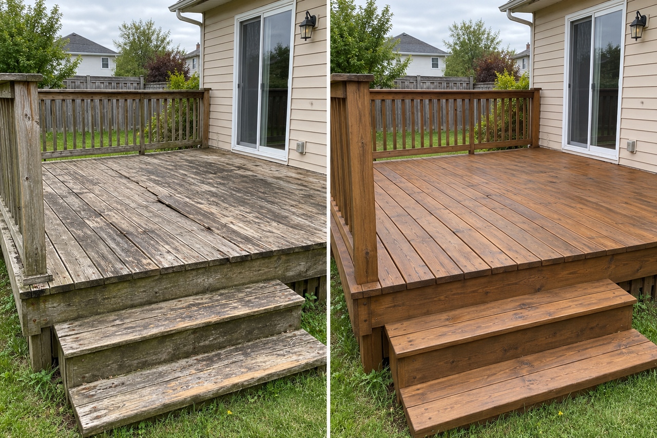 Completed Deck Repair & Surface Restoration — After